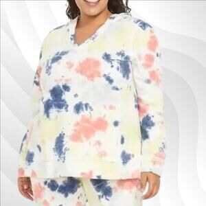2/$30 Lane Bryant LIVI Active Tie Dye Hooded Sweatshirt Size 18/20